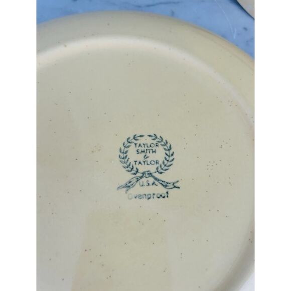 (2) Reveille Rooster Dinner Plates 10 1/4" Taylor Smith & Taylor Vintage Plate - Picture 8 of 12